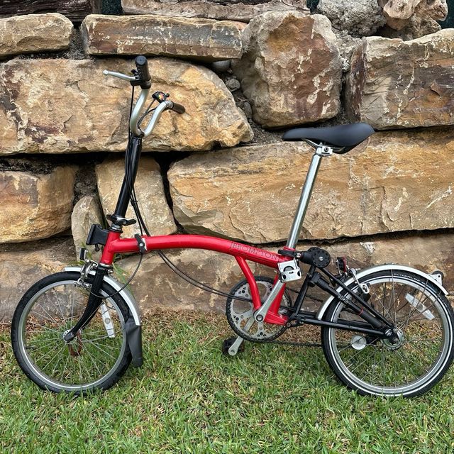 Bicicleta Plegable Brompton 3 Vel Roja
