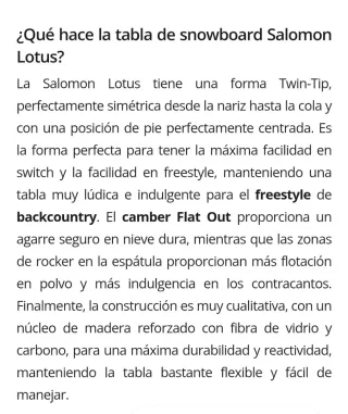 Tabla Snowboard Salomon