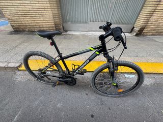 Bicicleta Montaña 24 Rockrider casi nueva