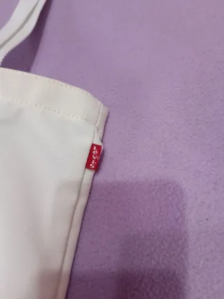 Bolsa de tela Levis blanca nueva