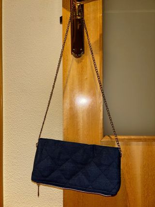 Bolso azul marino tipo Zadig
