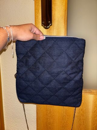 Bolso azul marino tipo Zadig