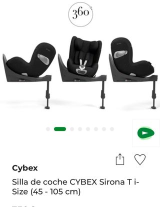 Silla Coche Cybex Sirona 45-105cm