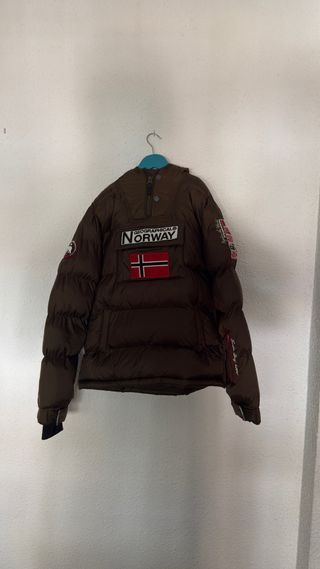 Anorak Geographical Norway Color Caqui Talla 16yrs