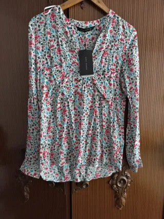 Camisa Zara floral mujer