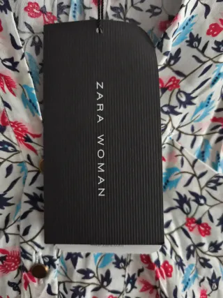 Camisa Zara floral mujer