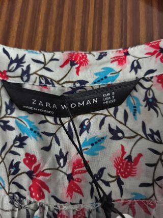 Camisa Zara floral mujer