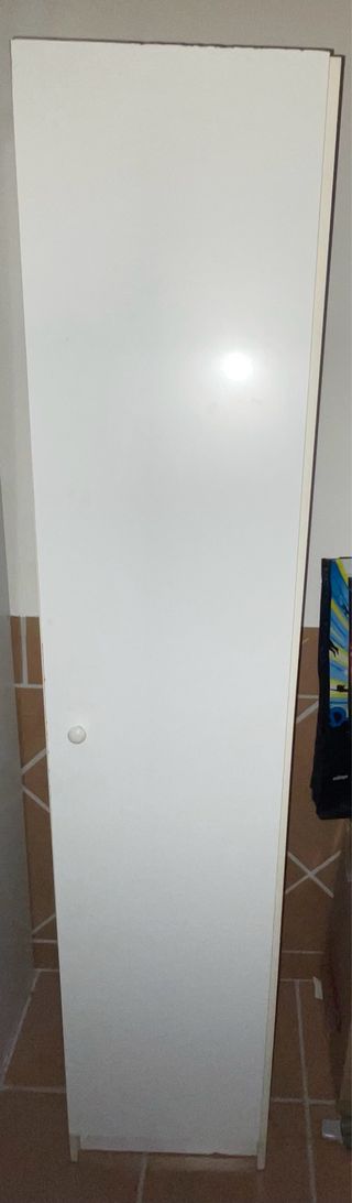 Armario blanco 1 puerta madera