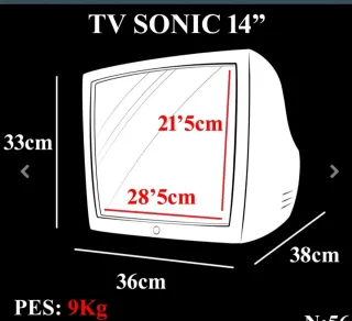 Televisor CRT decorat de Sonic amb Rasp.