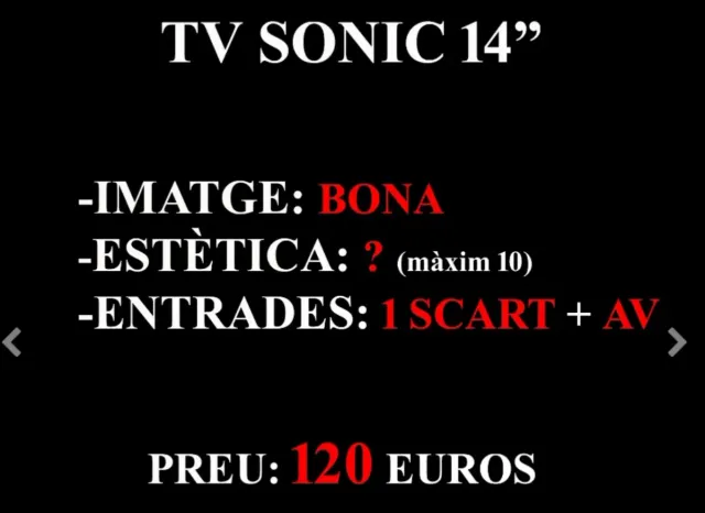 TV CRT decorada com Sonic com Rasp.