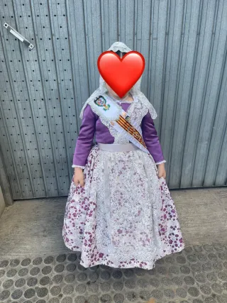 Traje Fallera Niña 4-6 años Morado