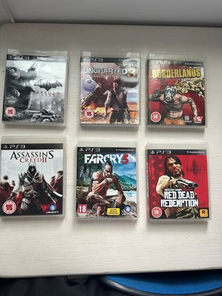 PS3 Juegos: Batman, Uncharted 3, Borderlands, AC I