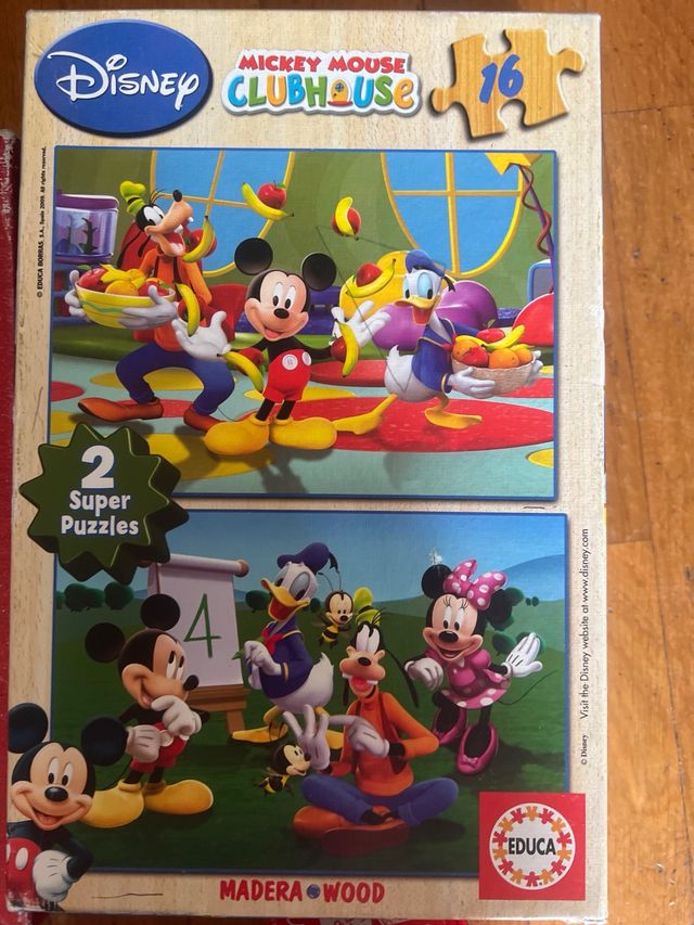 Lote Puzzles Doraemon, Cars, Mickey Mouse