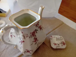 Tetera Haviland Limoges porcelana floral