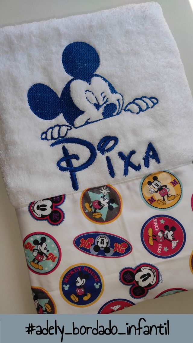 Toalla personalizada Mickey Mouse Disney bordado