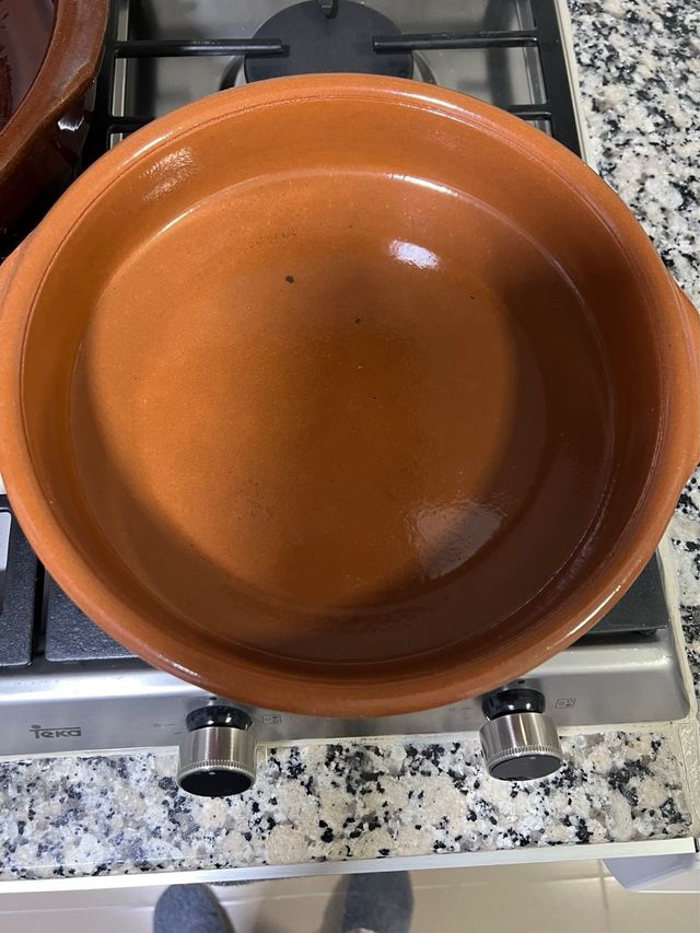 2 Cazuelas Barro 32cm y 26cm