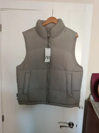 Chaleco Zara Beige Nuevo