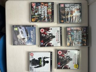 Lote 7 Juegos PS3: GTA V, IV, TLOU, AC II, M3, Shi