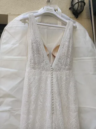 Vestido de Novia Rosa Clará Blanco