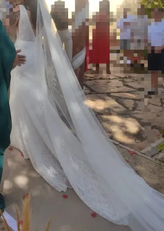 Vestido de Novia Rosa Clará Blanco