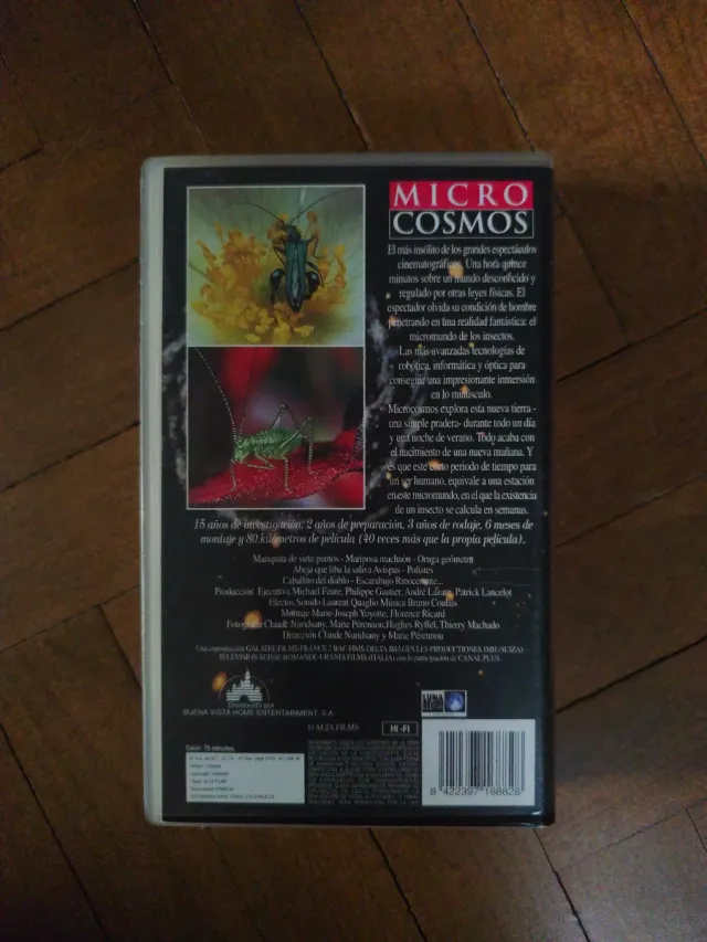 Cinta VHS Micro Cosmos Documental