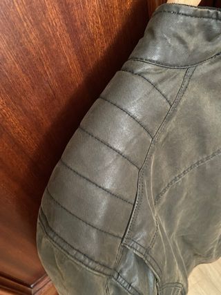 Cazadora Moto Trymoto Tipo Barbour Marrón