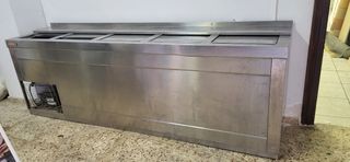 Botellero 5 puertas acero inoxidable