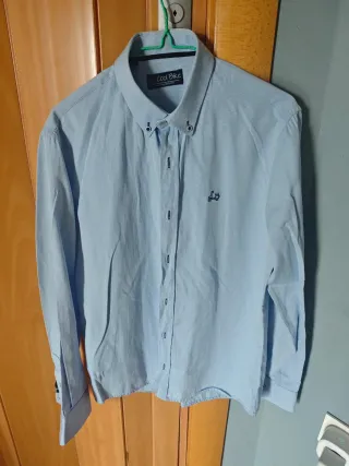Camisa Cool Bike azul hombre