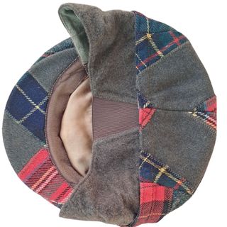 Gorra lana vintage patchwork orejeras