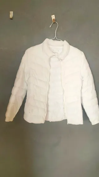 Plumas corto ligero blanco Talla 10 
