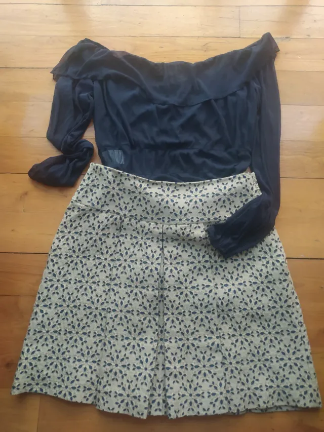 Conjunto Falda Pedro del Hierro y Top JDY