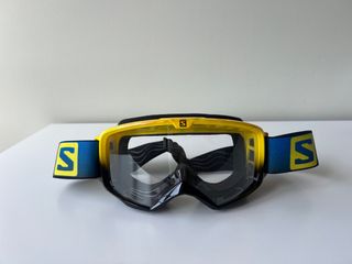 Gafas de esquí Salomon Race amarillas y azules 