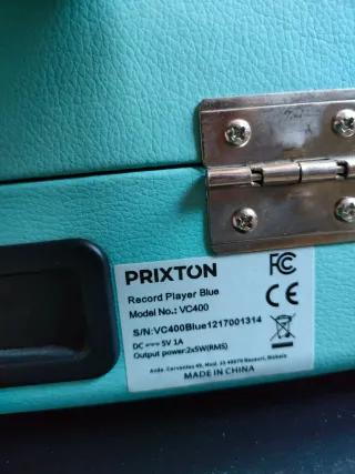 Tocadiscos PRIXTON Azul