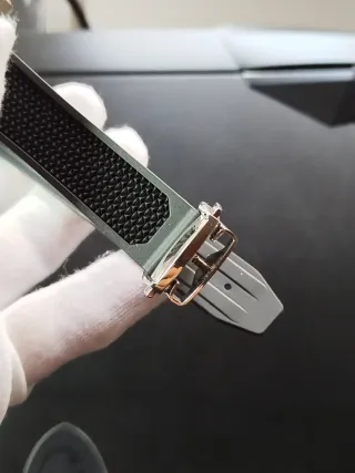 Reloj Cronógrafo Hombre Negro Naranja