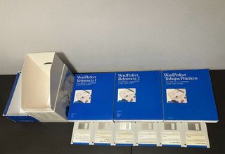 WordPerfect 5.1 PC disquetes español en caja MSDOS