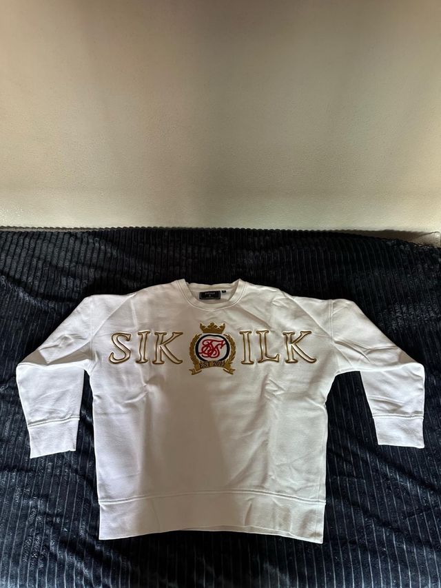 Sudadera SikSilk Blanca Como nueva