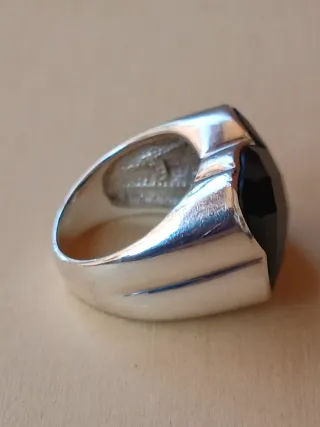 Anillo Tous Plata y Onix