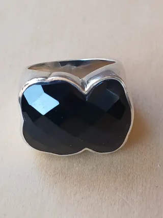 Anillo Tous Plata y Onix