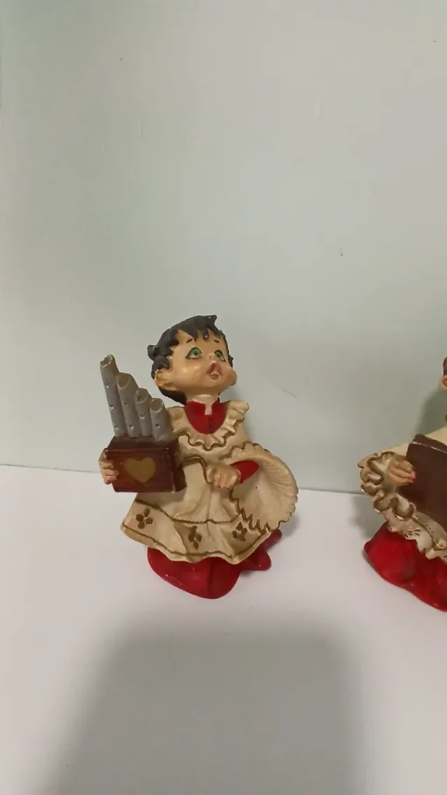 Figuras Monaguillos Fontanini Italia antiguos.