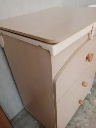 Mueble cambiador bebé con cajones