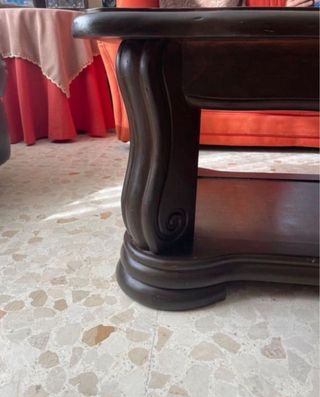Mesa de centro de madera maciza