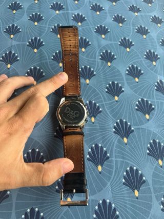 Reloj D&G Cronógrafo Negro y Plateado Sandpiper