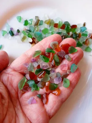 Frammenti Vetro Marino Multicolore 4-12mm