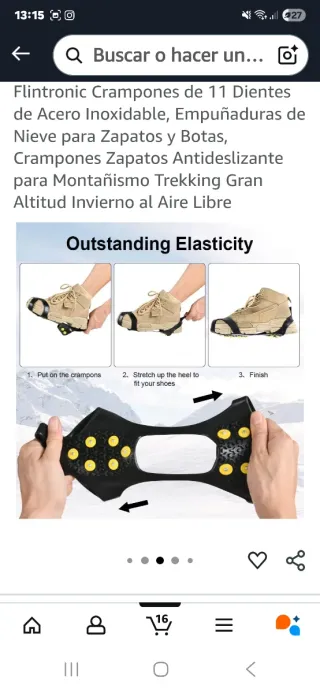 Ramponi Flintronic in acciaio inossidabile a 11 denti