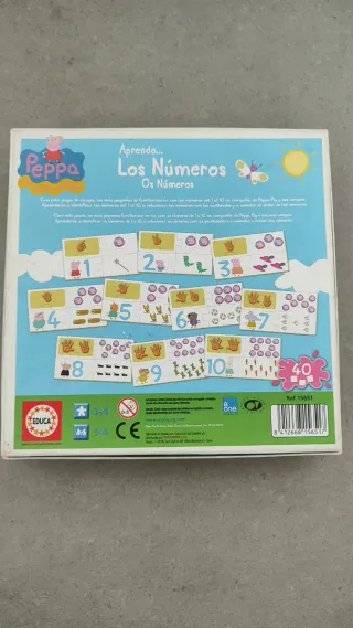 Puzzle Peppa Pig Números 1-10