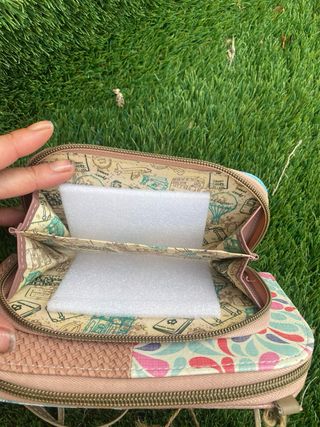 Bolso estampado niña y molino