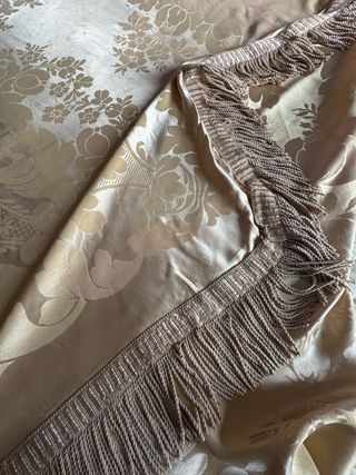 Copriletto antico crema/oro