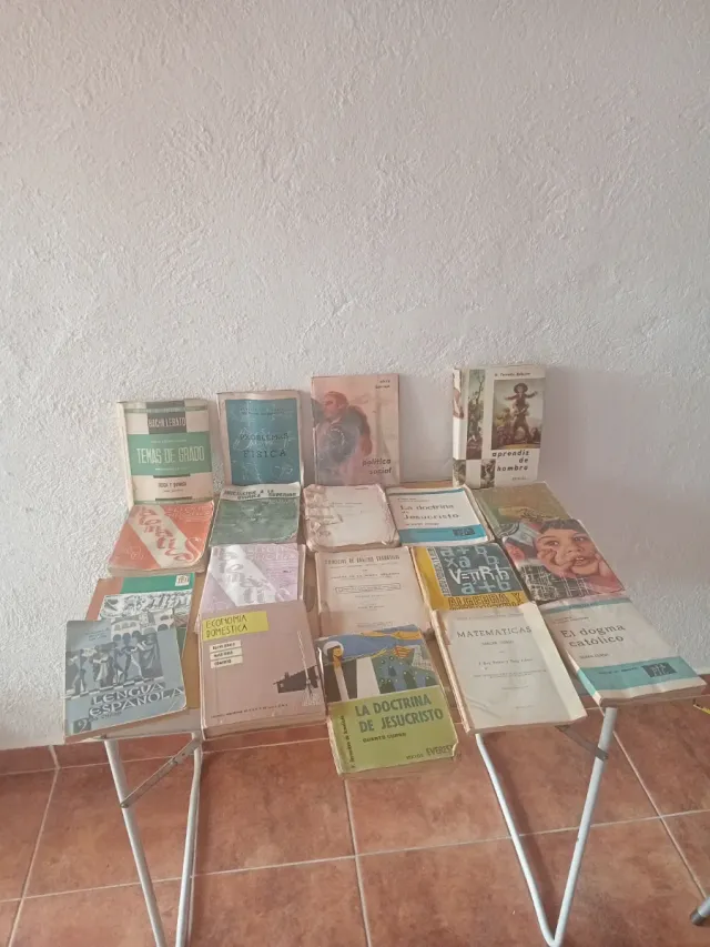 19 libros antiguos de los años 50 y 60 de colegio