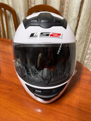 Casco de moto LS2 blanco