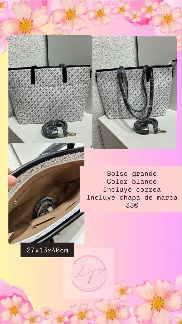 variedad en bolsos nuevos